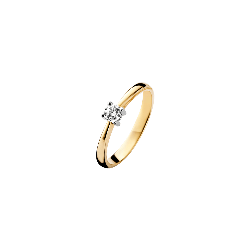 Schaap en Citroen Diamonds ring geelgoud met diamant - #2 Schaap en Citroen Diamonds ring geelgoud met diamant - #2