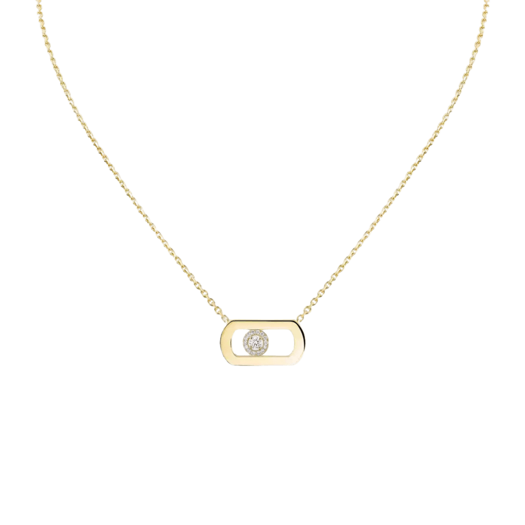 Messika So Move collier geelgoud met diamant - 12944-YG - #1 Messika So Move collier geelgoud met diamant - 12944-YG - #1