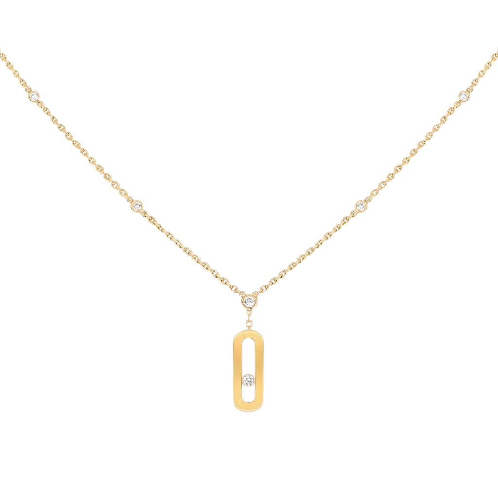 Messika Move Uno collier geelgoud met diamant - 10111-YG - #1 Messika Move Uno collier geelgoud met diamant - 10111-YG - #1