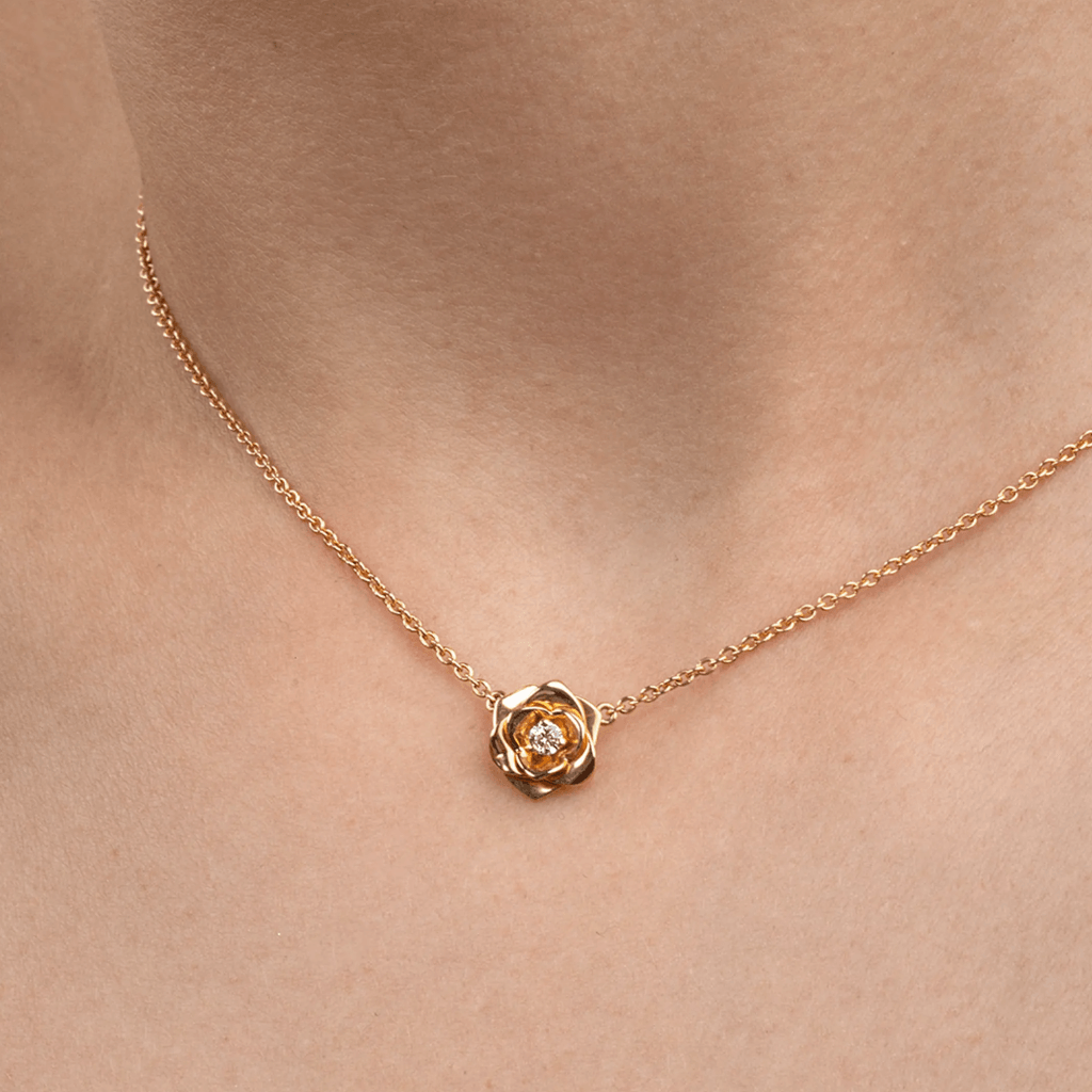 Piaget Rose collier roodgoud met diamant - G33U0081 - #3 Piaget Rose collier roodgoud met diamant - G33U0081 - #3