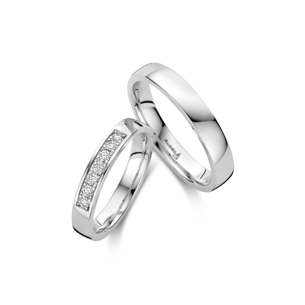 Trouwring Classic Love Collection witgoud - 244709 - #4 Trouwring Classic Love Collection witgoud - 244709 - #4