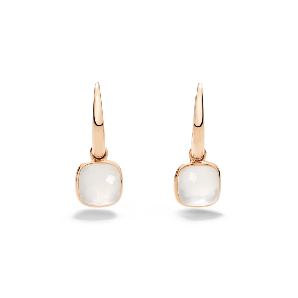 Pomellato Nudo oorsieraad roodgoud met kwarts - POC5020 O7000 00QLT - #3 Pomellato Nudo oorsieraad roodgoud met kwarts - POC5020 O7000 00QLT - #3