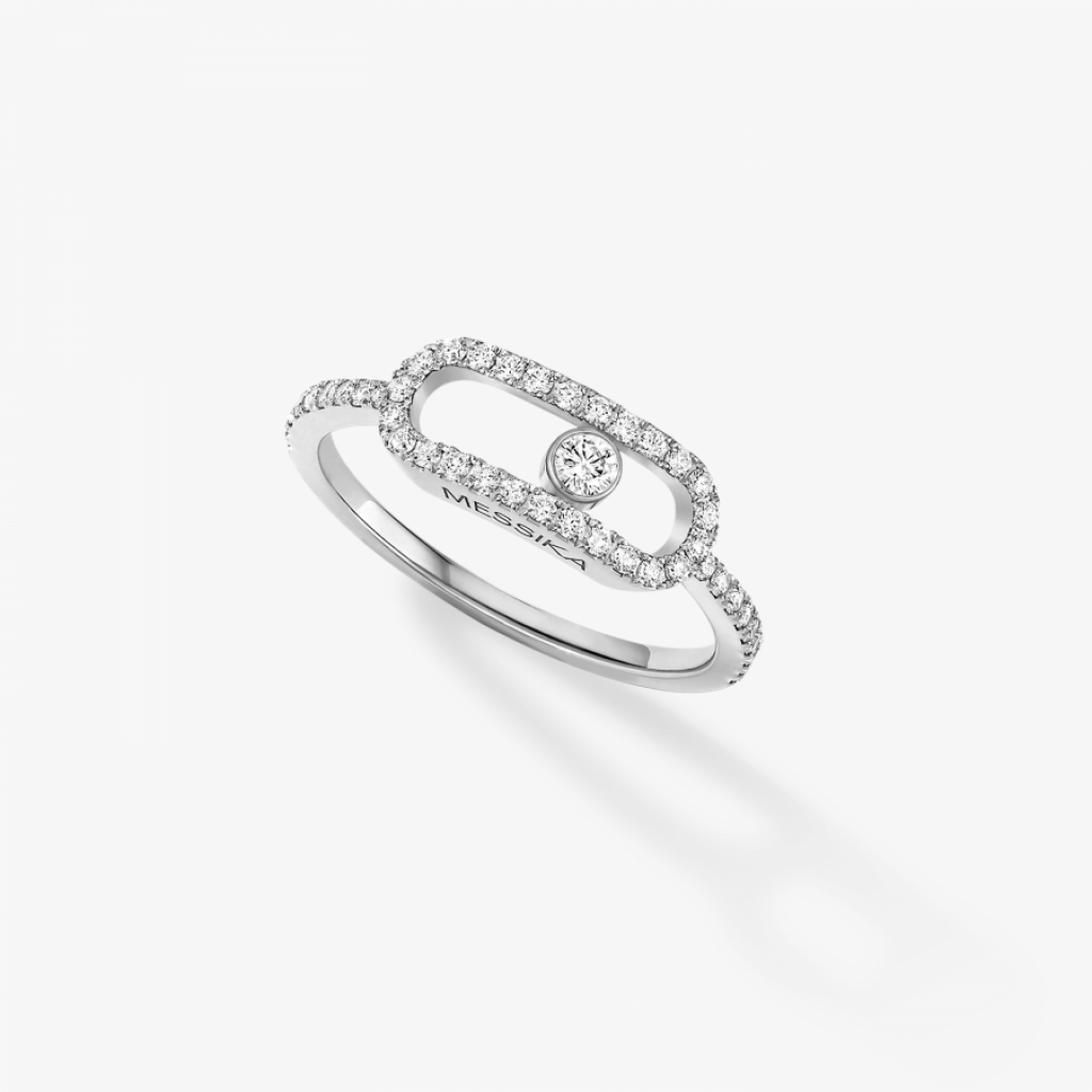 Messika Move Uno ring witgoud met diamant - 12113-WG - #1 Messika Move Uno ring witgoud met diamant - 12113-WG - #1