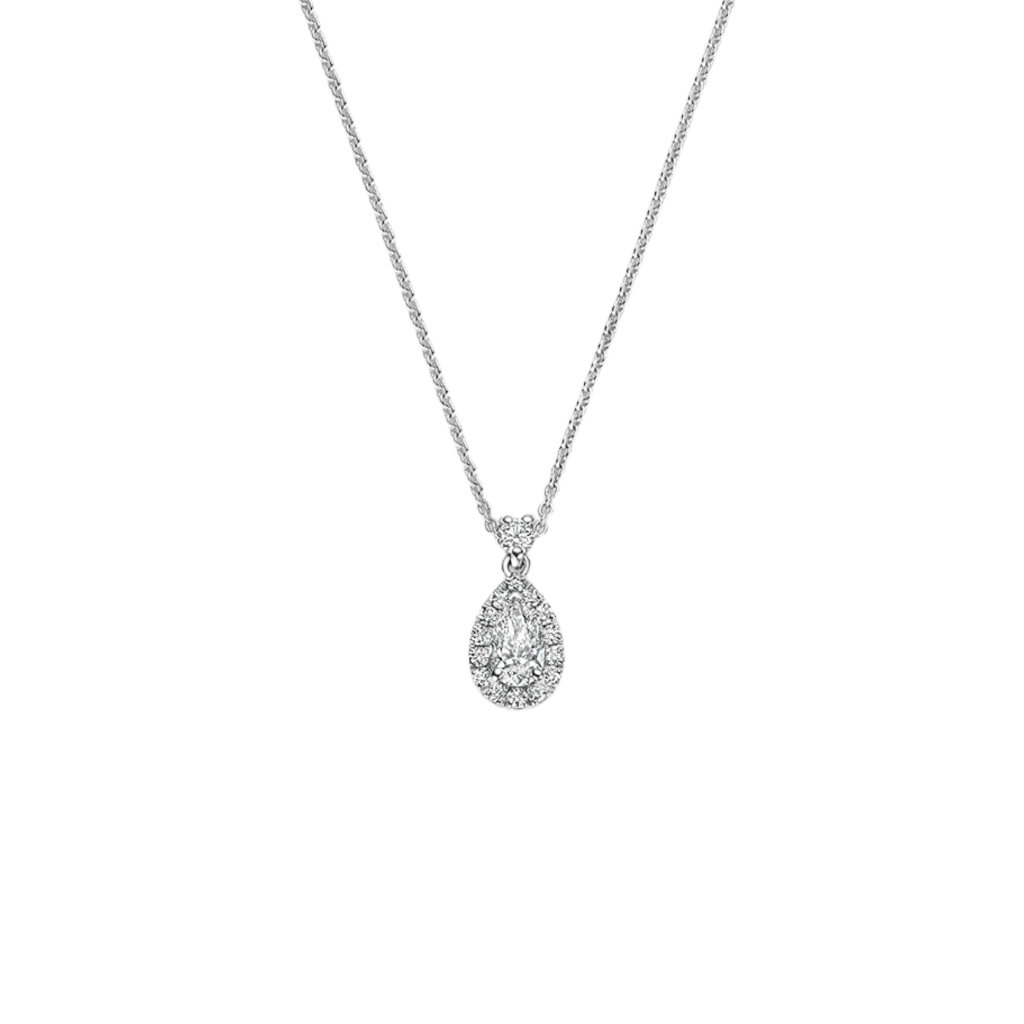 Schaap en Citroen Diamonds collier witgoud met diamant - #1 Schaap en Citroen Diamonds collier witgoud met diamant - #1