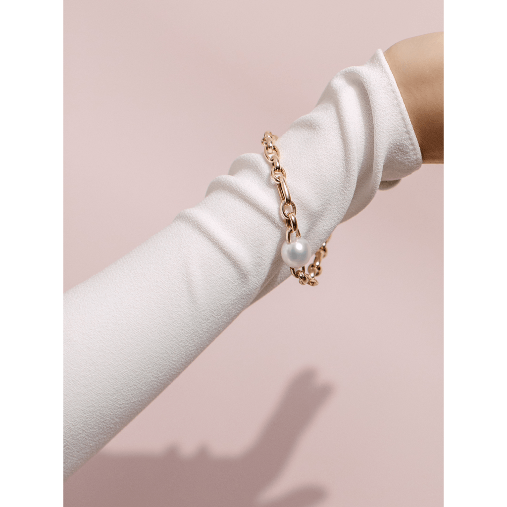 Yana Nesper Balthasar armband geelgoud met parel - BA6 - #3 Yana Nesper Balthasar armband geelgoud met parel - BA6 - #3