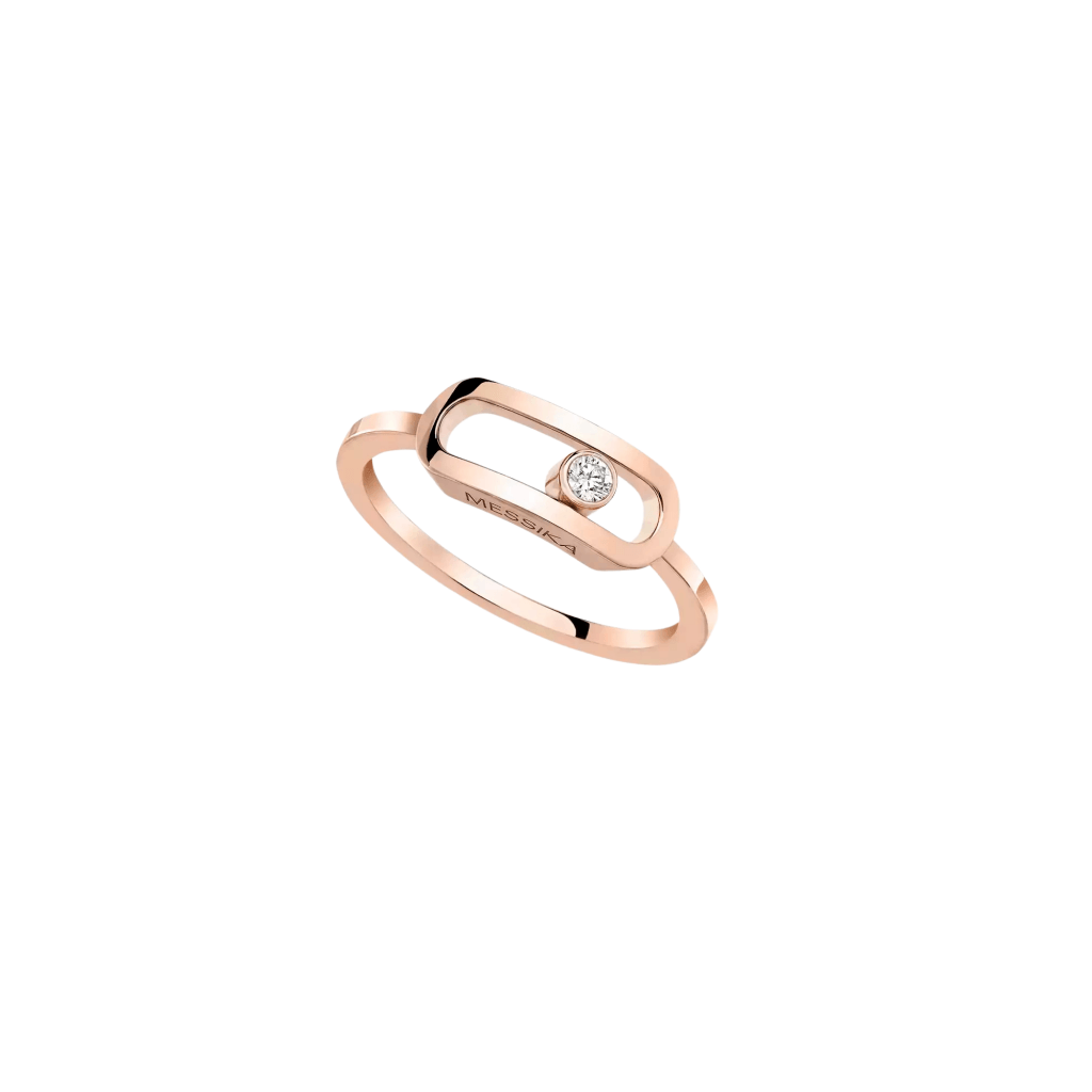 Messika Move Uno ring roodgoud met diamant - 12390-PG - #1 Messika Move Uno ring roodgoud met diamant - 12390-PG - #1
