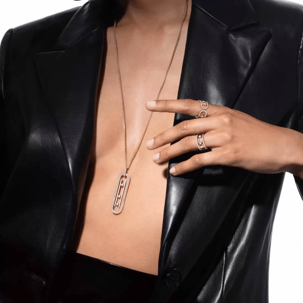 Messika Move 10th collier roodgoud met diamant - 7228-PG - #3 Messika Move 10th collier roodgoud met diamant - 7228-PG - #3