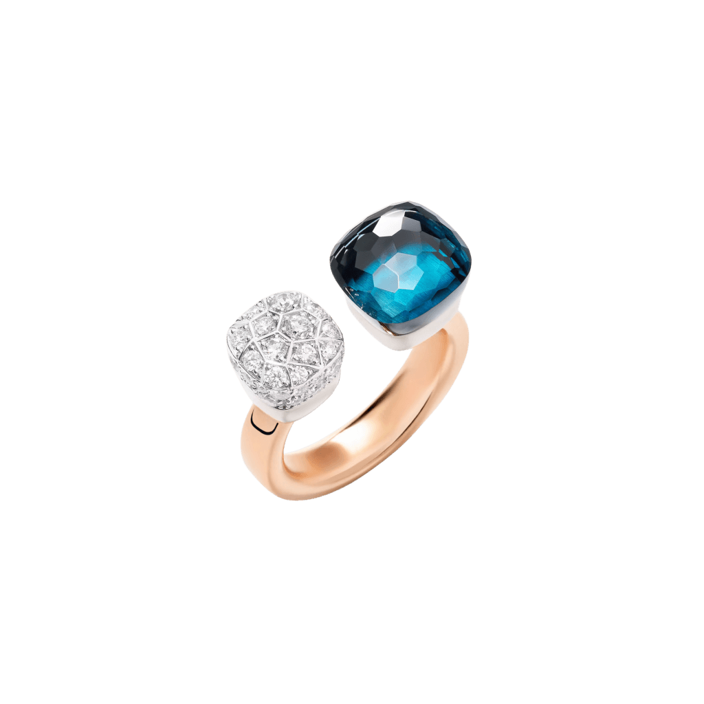 Pomellato Nudo Diamonds ring roodgoud met diamant - PAC4020 O6WHR DB0TL - #1 Pomellato Nudo Diamonds ring roodgoud met diamant - PAC4020 O6WHR DB0TL - #1