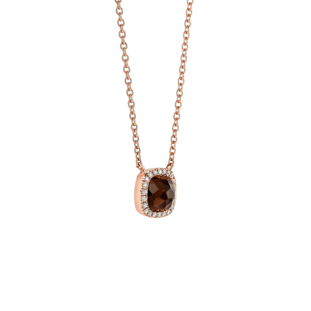 Tirisi Jewelry Milano Sweeties collier roodgoud met diamant - TP9152LSQP - #2 Tirisi Jewelry Milano Sweeties collier roodgoud met diamant - TP9152LSQP - #2