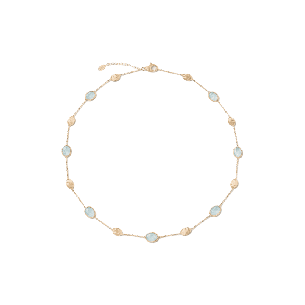 Marco Bicego Siviglia collier geelgoud met aquamarijn - CB1874-E-AQ01 - #2 Marco Bicego Siviglia collier geelgoud met aquamarijn - CB1874-E-AQ01 - #2