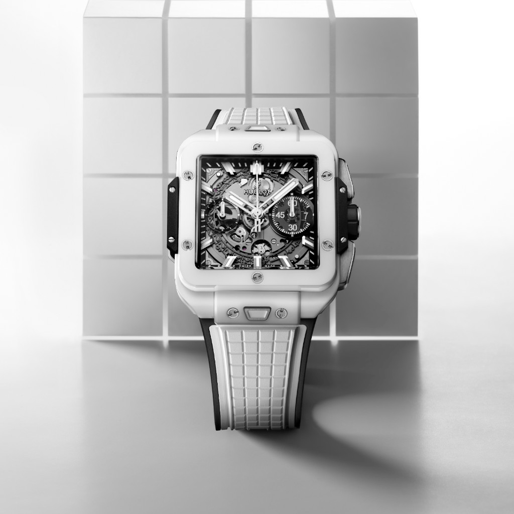 Hublot Square Bang Unico White Ceramic 42mm - 821.HX.0170.RX - #10 Hublot Square Bang Unico White Ceramic 42mm - 821.HX.0170.RX - #10