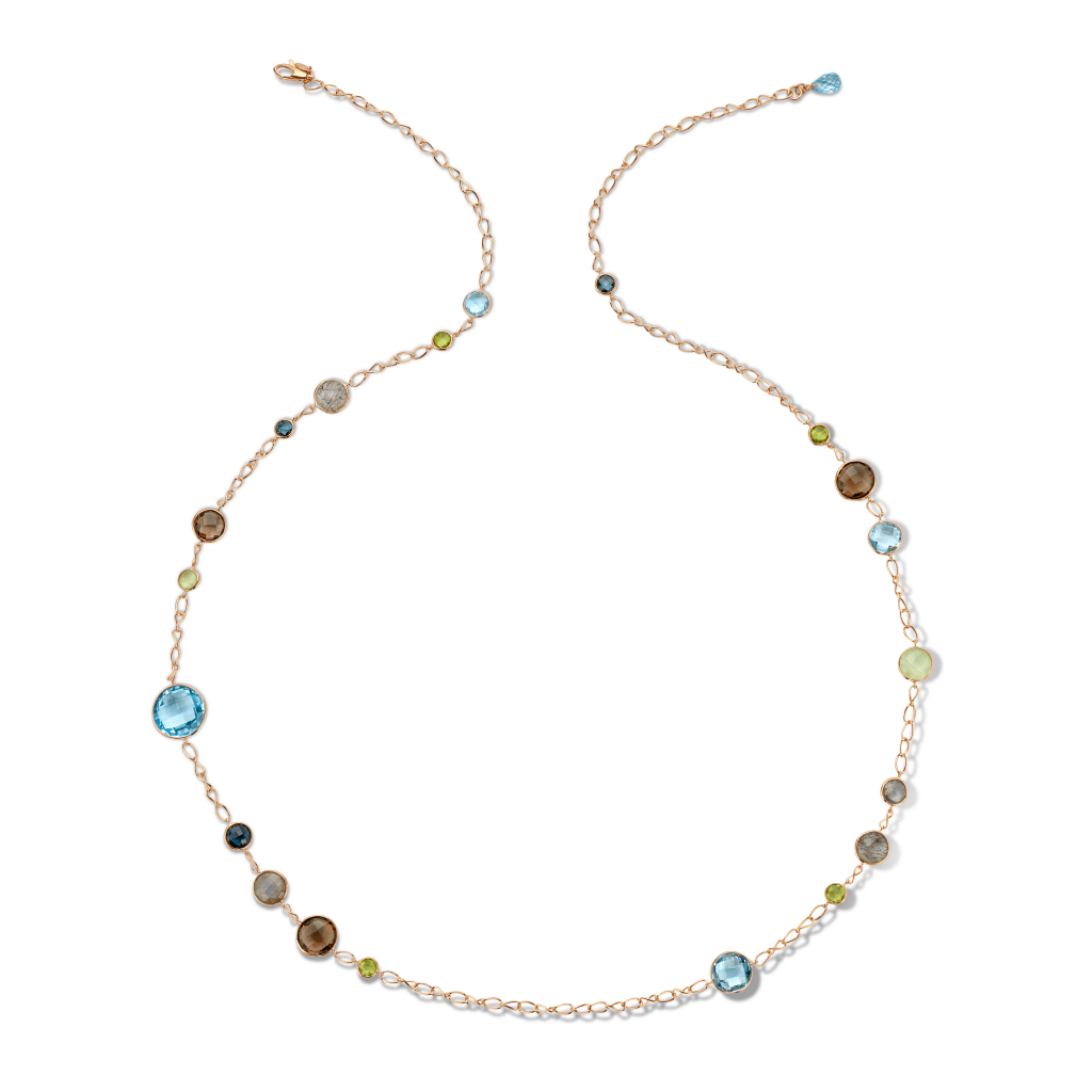 Schaap en Citroen Colours collier geelgoud met diversen kleurstenen - #3 Schaap en Citroen Colours collier geelgoud met diversen kleurstenen - #3