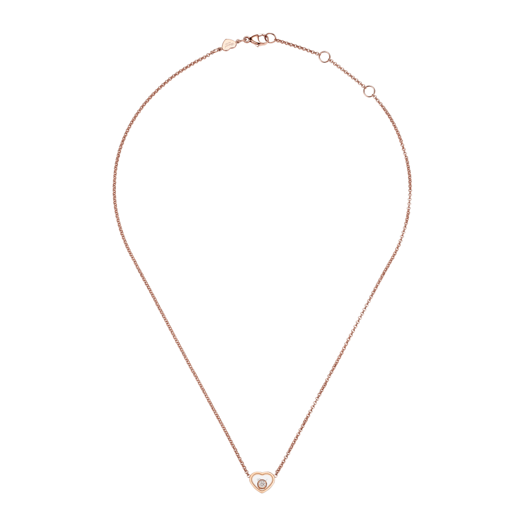 Chopard Happy Diamonds Happy Hearts collier roodgoud met diamant - 81A086-5001 - #3 Chopard Happy Diamonds Happy Hearts collier roodgoud met diamant - 81A086-5001 - #3