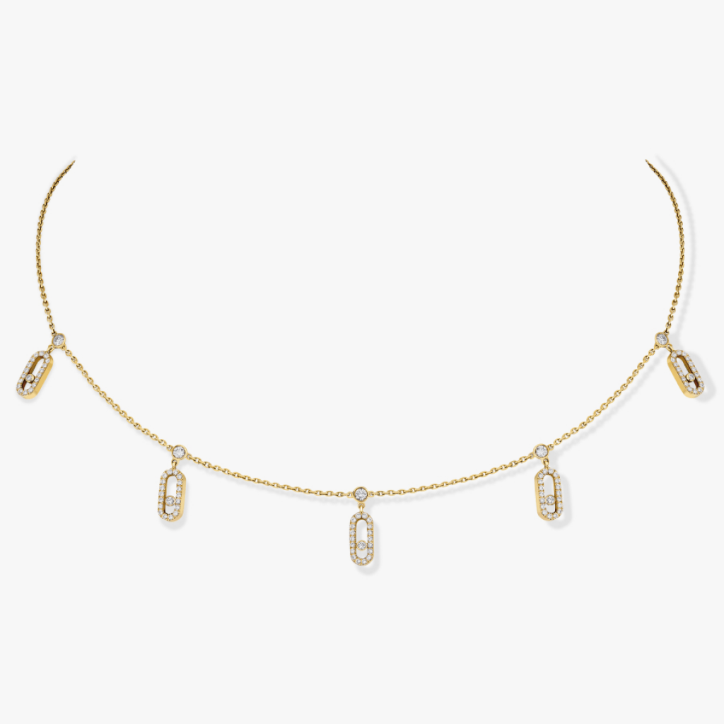 Messika Move Uno collier geelgoud met diamant - 12150-YG - #2 Messika Move Uno collier geelgoud met diamant - 12150-YG - #2