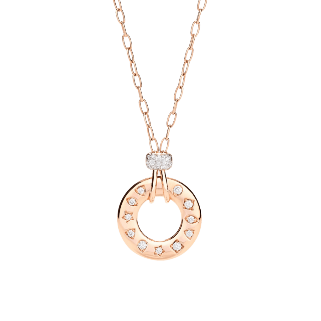 Pomellato Iconica collier roodgoud met diamant - PCC4041 O7WHR DB000 - #1 Pomellato Iconica collier roodgoud met diamant - PCC4041 O7WHR DB000 - #1