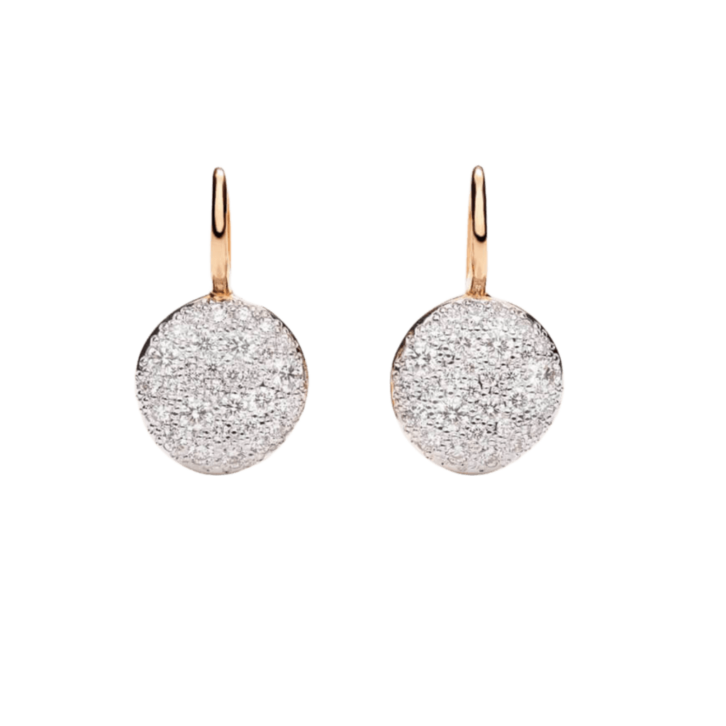 Pomellato Sabbia oorsieraad roodgoud met diamant - POB2041 O7000 DB000 - #1 Pomellato Sabbia oorsieraad roodgoud met diamant - POB2041 O7000 DB000 - #1