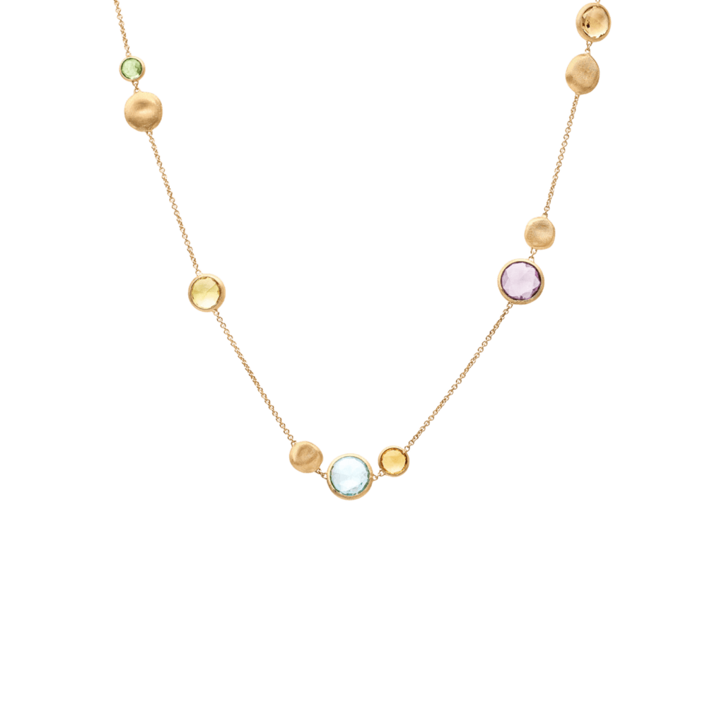 Marco Bicego Jaipur collier geelgoud met diversen kleurstenen - CB1485-MIX01 - #1 Marco Bicego Jaipur collier geelgoud met diversen kleurstenen - CB1485-MIX01 - #1