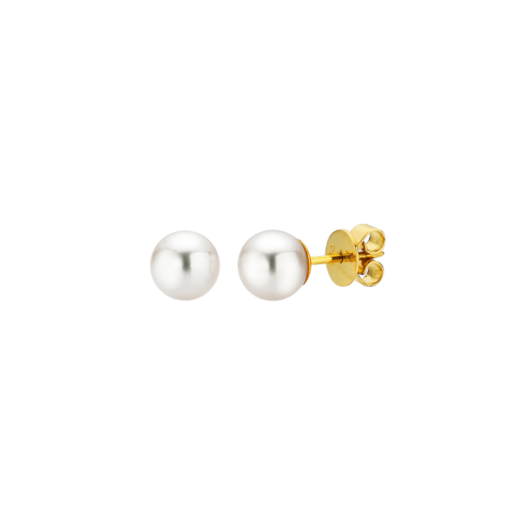 Schaap en Citroen Pearls oorsieraad geelgoud met parel - #1 Schaap en Citroen Pearls oorsieraad geelgoud met parel - #1