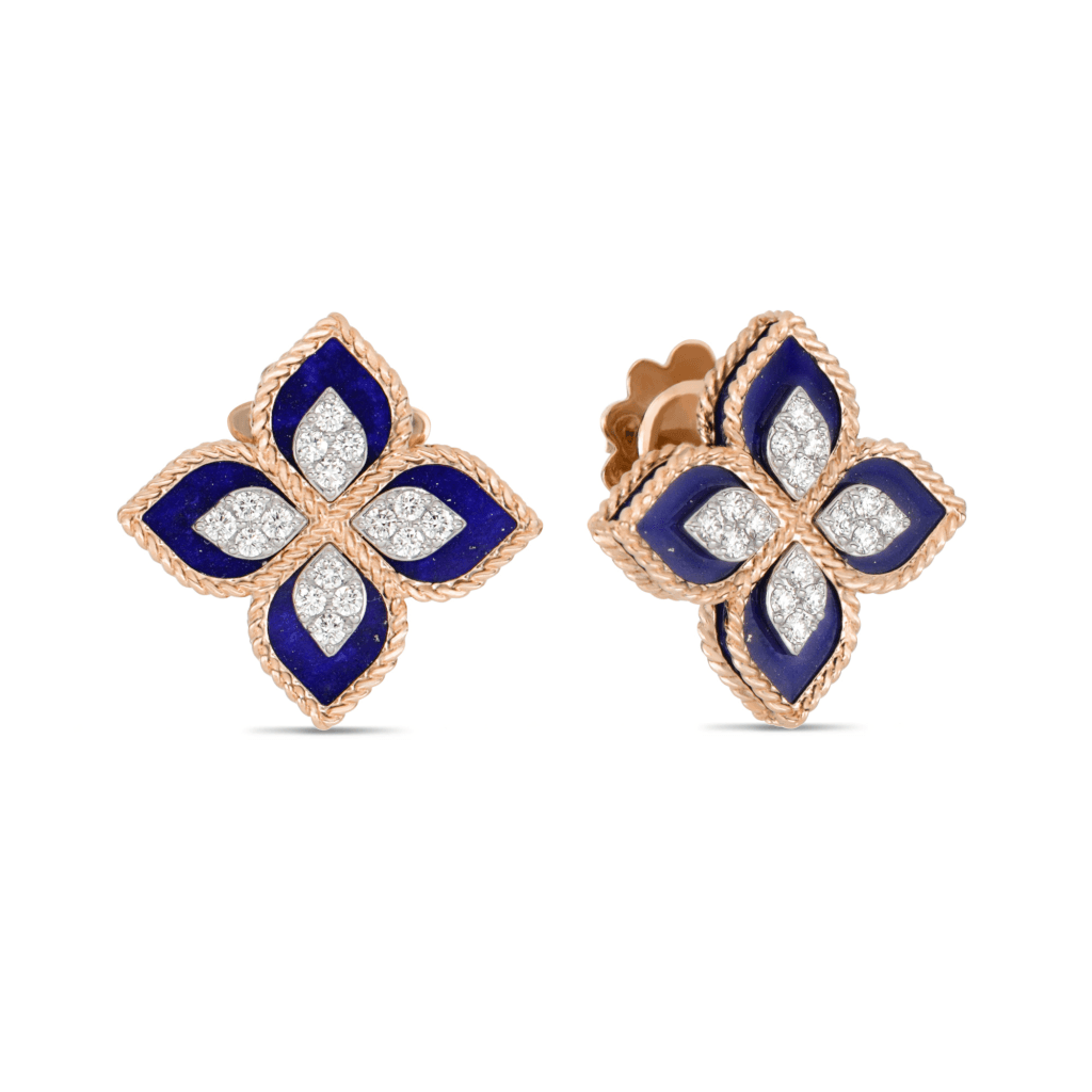 Roberto Coin Princess Flower oorsieraad roodgoud met diamant - ADV888EA1837_04 - #2 Roberto Coin Princess Flower oorsieraad roodgoud met diamant - ADV888EA1837_04 - #2