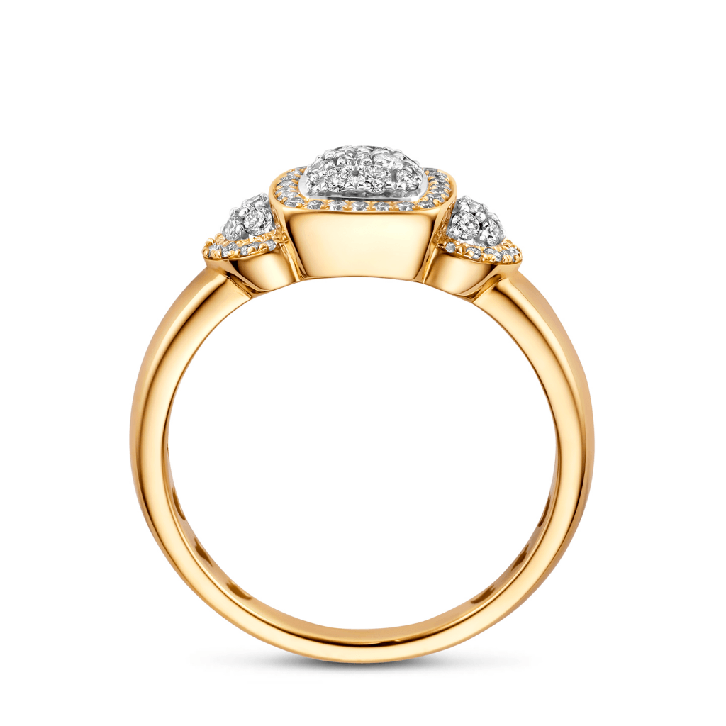 Tirisi Jewelry Milano Tre ring geelgoud - TR9820D(2T) - #3 Tirisi Jewelry Milano Tre ring geelgoud - TR9820D(2T) - #3