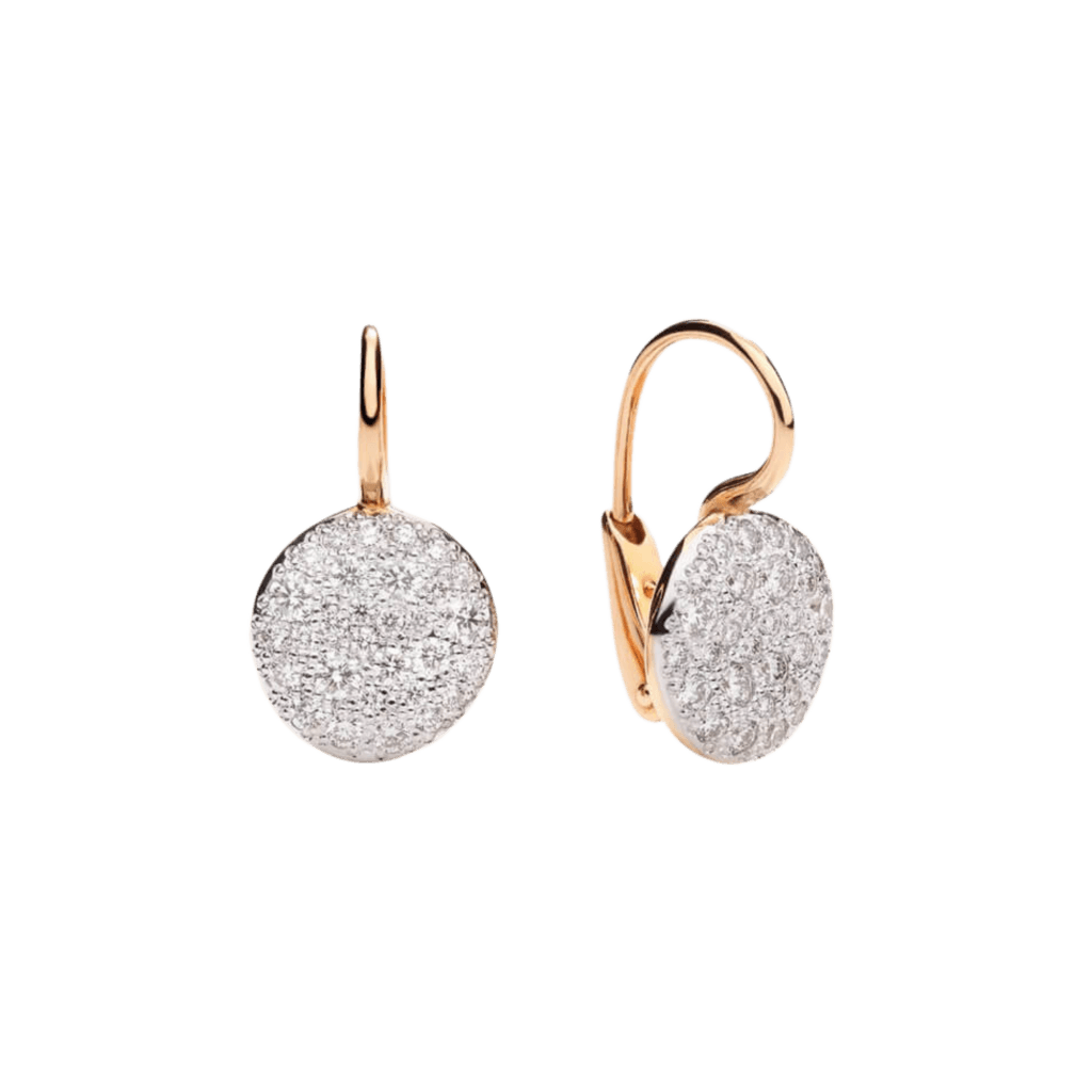 Pomellato Sabbia oorsieraad roodgoud met diamant - POB2041 O7000 DB000 - #2 Pomellato Sabbia oorsieraad roodgoud met diamant - POB2041 O7000 DB000 - #2