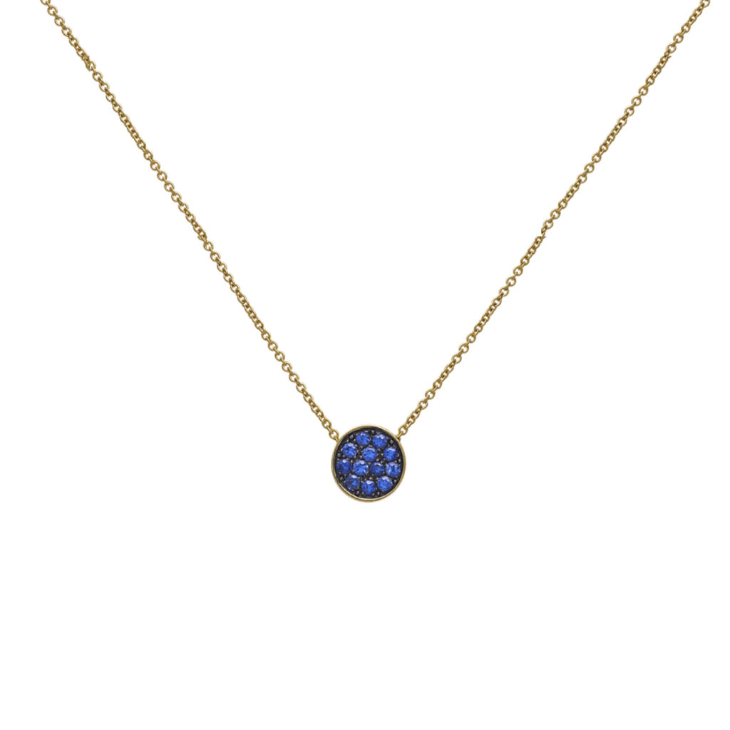 Chantecler Paillettes collier roodgoud met saffier - 42315 - #1 Chantecler Paillettes collier roodgoud met saffier - 42315 - #1