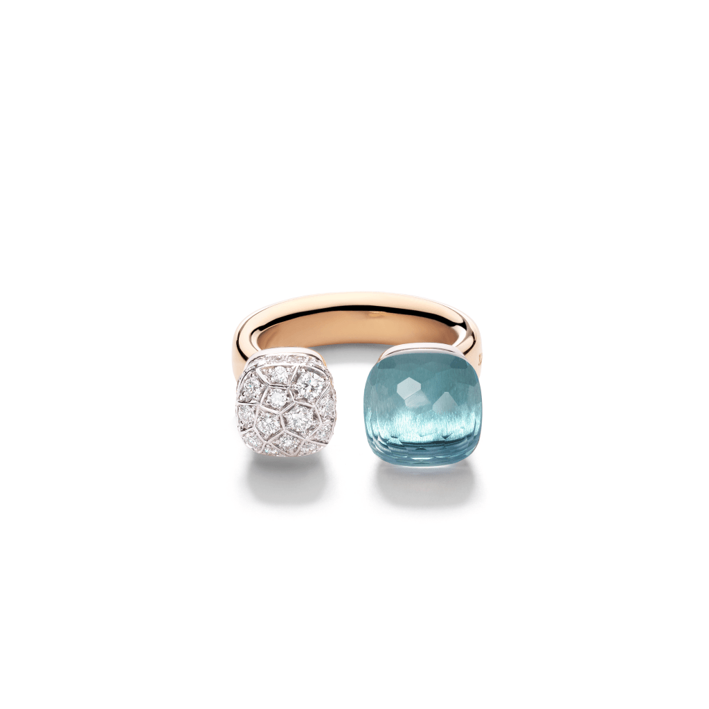 Pomellato Nudo Diamonds ring roodgoud met diamant - PAC4020 O6WHR DB0YY - #2 Pomellato Nudo Diamonds ring roodgoud met diamant - PAC4020 O6WHR DB0YY - #2