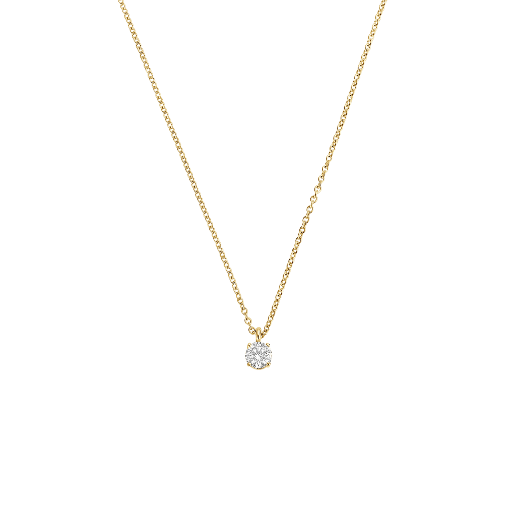 Schaap en Citroen Diamonds collier geelgoud met diamant - #1 Schaap en Citroen Diamonds collier geelgoud met diamant - #1
