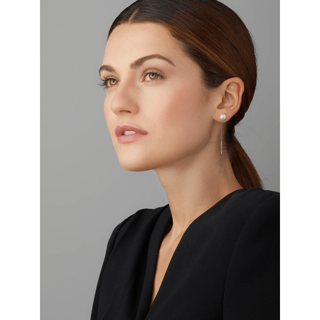Yana Nesper New Basics oorsieraad geelgoud met parel - NB10 - #4 Yana Nesper New Basics oorsieraad geelgoud met parel - NB10 - #4