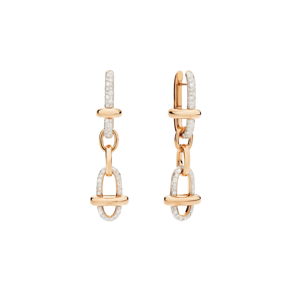 Pomellato Iconica oorsieraad roodgoud met diamant - POC5061 O7WHR DB000 - #1 Pomellato Iconica oorsieraad roodgoud met diamant - POC5061 O7WHR DB000 - #1