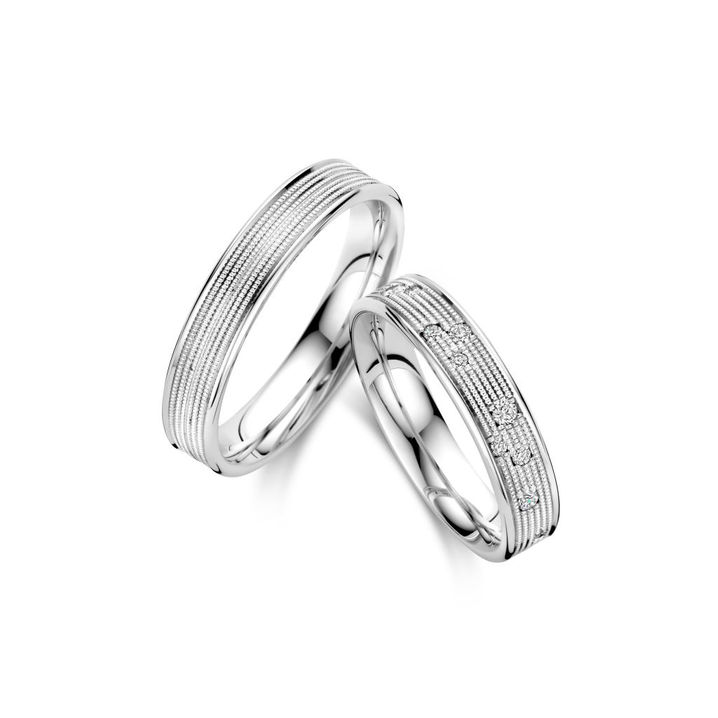Trouwring Classic Love Collection witgoud - 245443 - #4 Trouwring Classic Love Collection witgoud - 245443 - #4