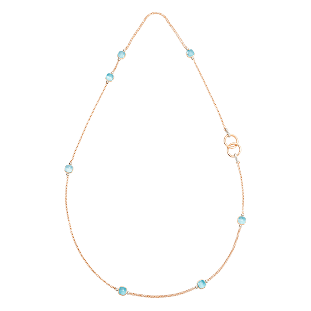 Pomellato Nudo collier roodgoud met topaas - PCB9052 O6000 000OY - #1 Pomellato Nudo collier roodgoud met topaas - PCB9052 O6000 000OY - #1