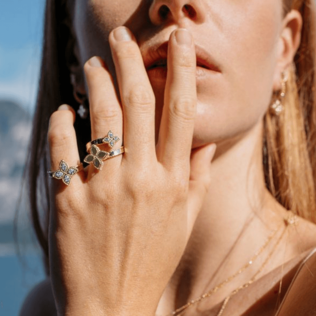 Roberto Coin Princess Flower ring roodgoud met diamant - ADR777RI0644 - #2 Roberto Coin Princess Flower ring roodgoud met diamant - ADR777RI0644 - #2