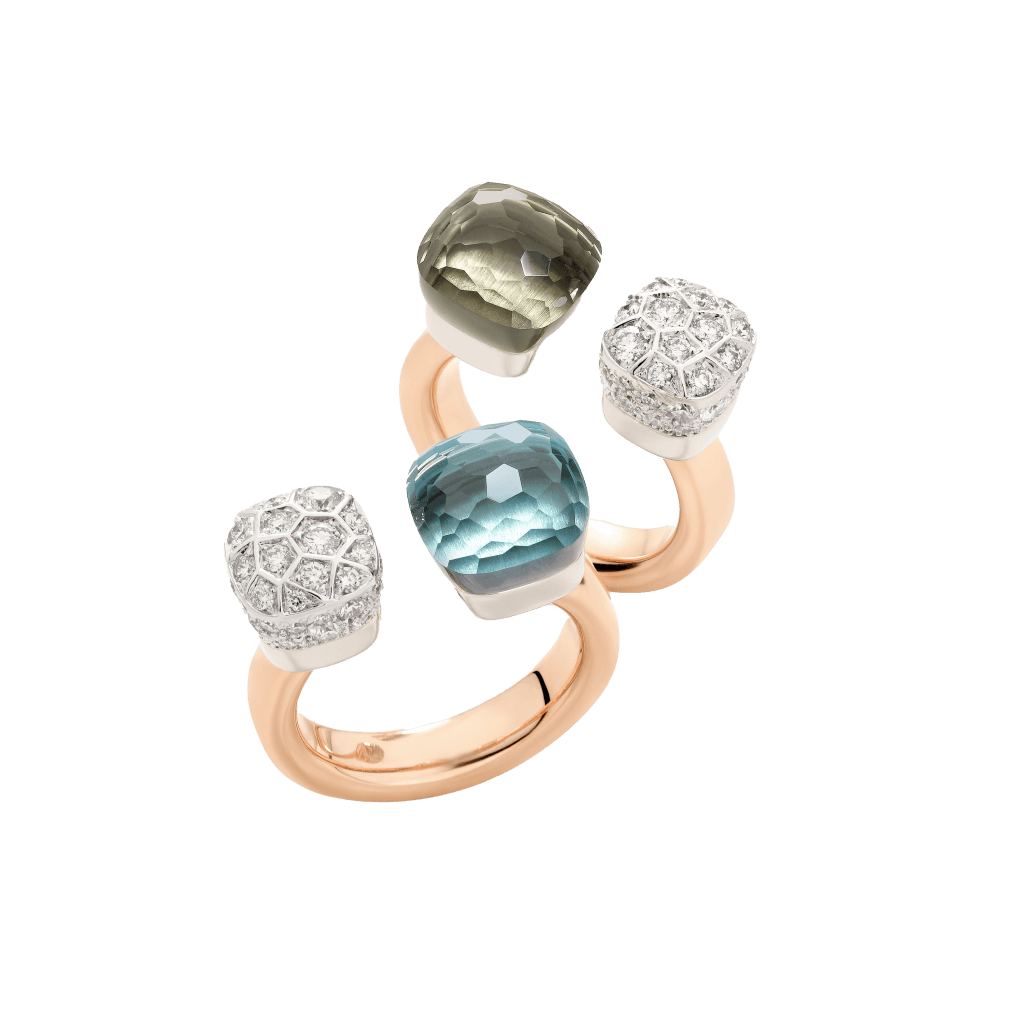 Pomellato Nudo Diamonds ring roodgoud met diamant - PAC4020 O6WHR DB0PA - #7 Pomellato Nudo Diamonds ring roodgoud met diamant - PAC4020 O6WHR DB0PA - #7