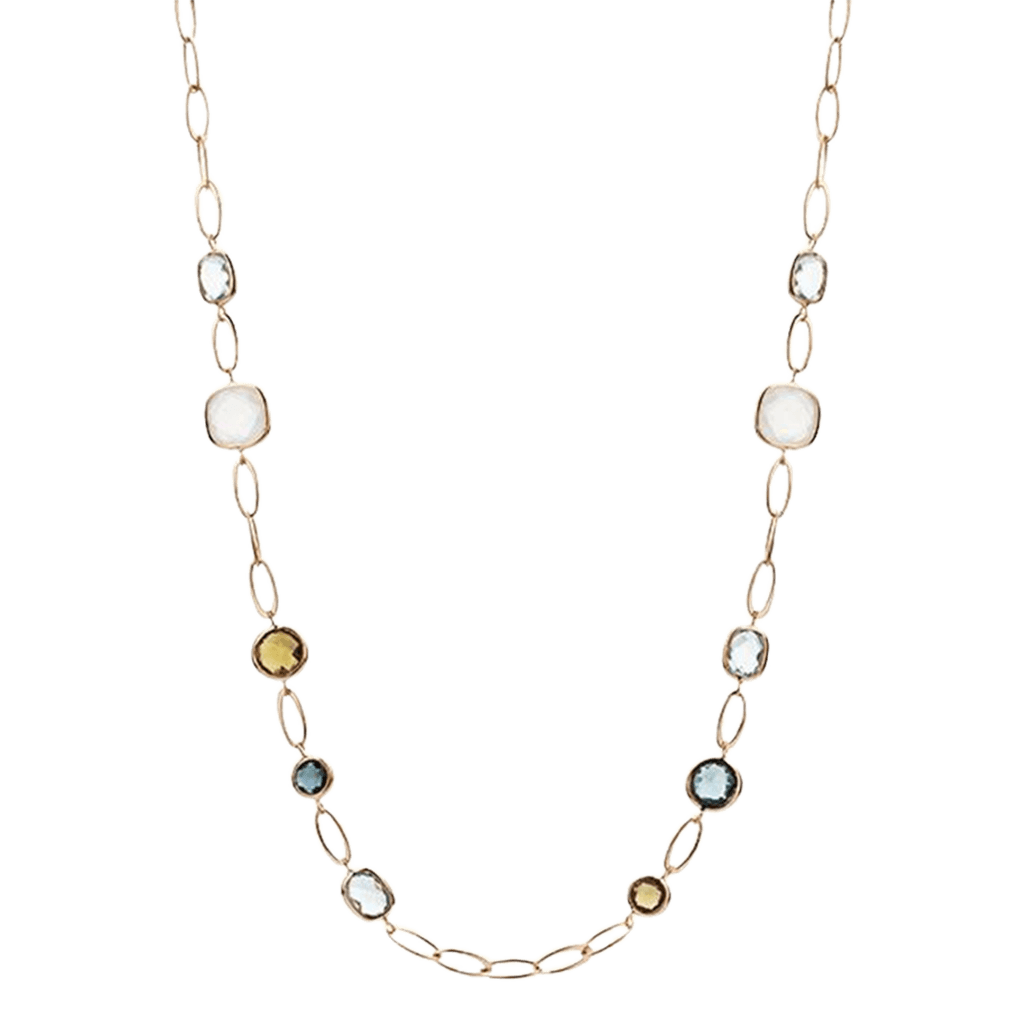 Schaap en Citroen Colours collier roodgoud met diversen kleurstenen - #1 Schaap en Citroen Colours collier roodgoud met diversen kleurstenen - #1