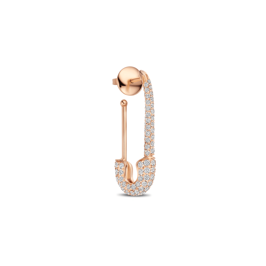 Schaap en Citroen Diamonds oorsieraad roodgoud met diamant - #4 Schaap en Citroen Diamonds oorsieraad roodgoud met diamant - #4