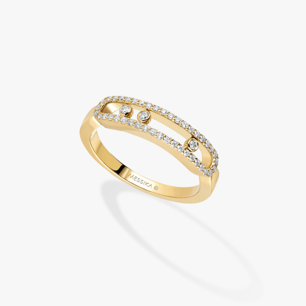 Messika Move Classique Small Model ring geelgoud met diamant - 4683-YG - #6 Messika Move Classique Small Model ring geelgoud met diamant - 4683-YG - #6