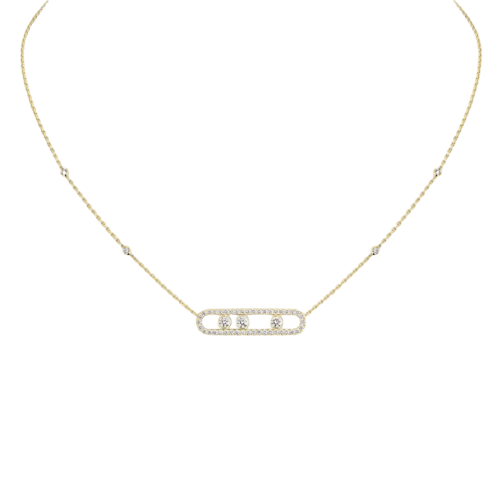 Messika Move Classic collier geelgoud met diamant - 3994-YG - #1 Messika Move Classic collier geelgoud met diamant - 3994-YG - #1