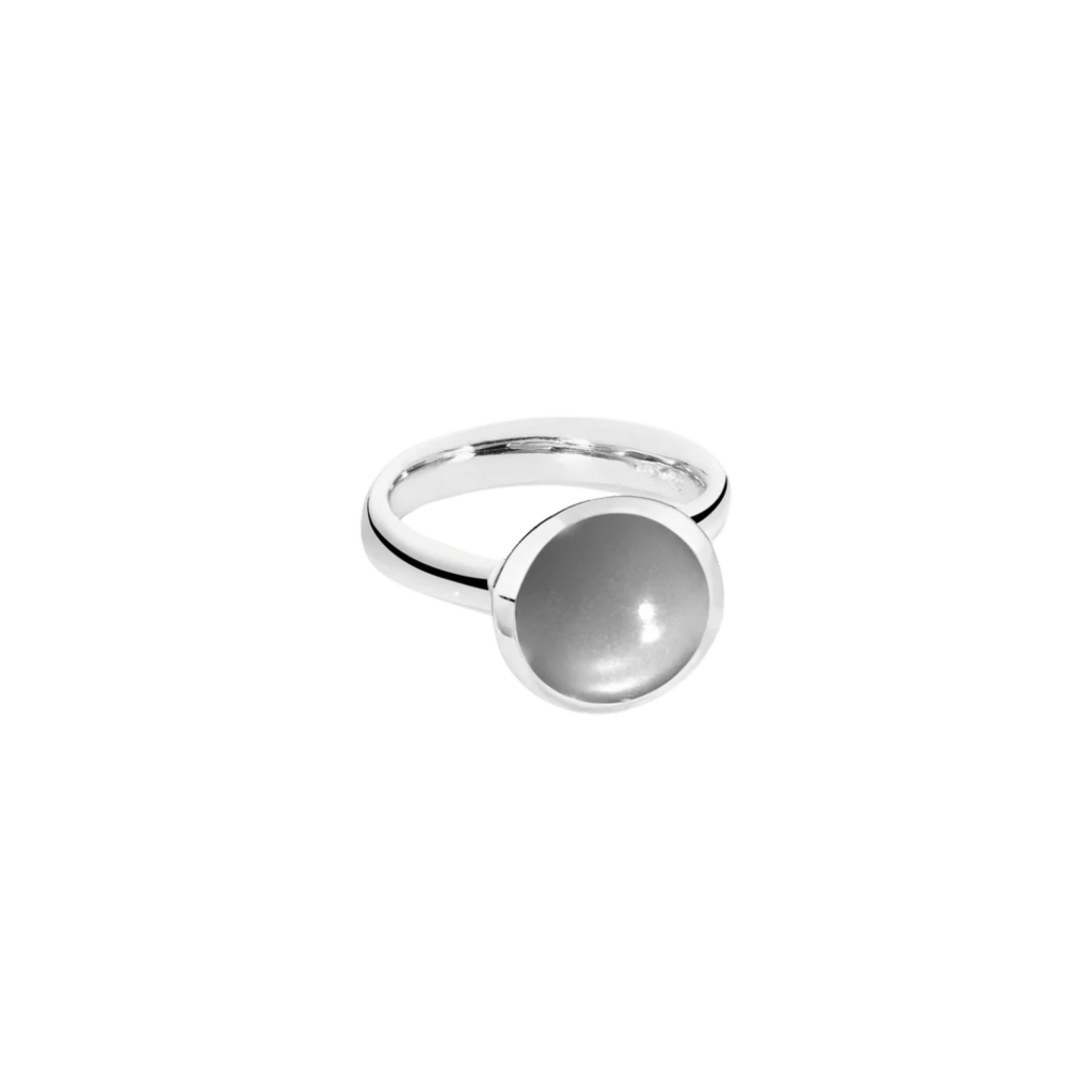 Tamara Comolli Bouton ring witgoud met maansteen - R-BOU-l-MoGr-wg - #2 Tamara Comolli Bouton ring witgoud met maansteen - R-BOU-l-MoGr-wg - #2