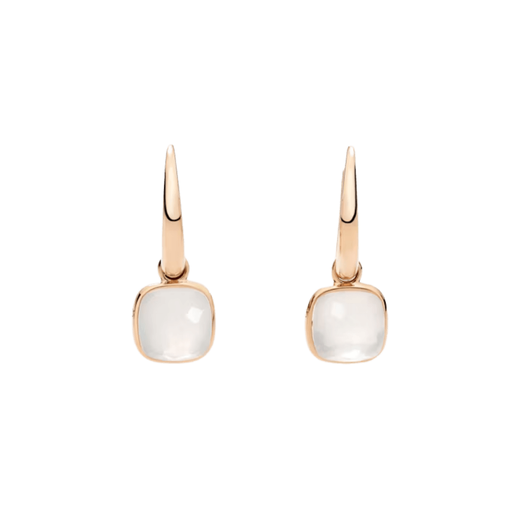 Pomellato Nudo oorsieraad roodgoud met kwarts - POC5020 O7000 00QLT - #1 Pomellato Nudo oorsieraad roodgoud met kwarts - POC5020 O7000 00QLT - #1
