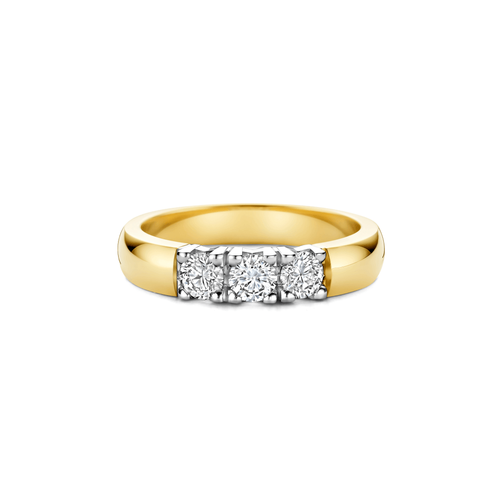 Schaap en Citroen Diamonds ring geelgoud met diamant - #3 Schaap en Citroen Diamonds ring geelgoud met diamant - #3