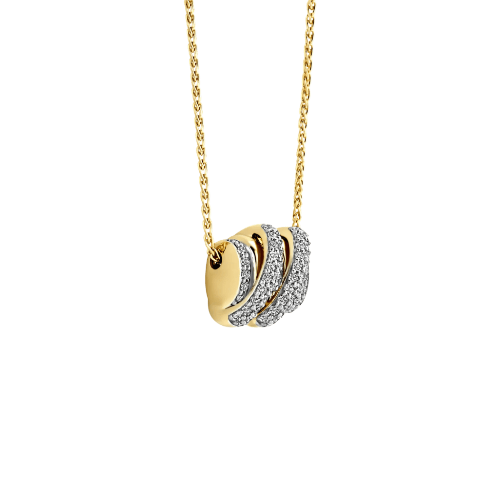 Tirisi Jewelry Amsterdam Swirl collier geelgoud - TN2163D(2T) - #3 Tirisi Jewelry Amsterdam Swirl collier geelgoud - TN2163D(2T) - #3