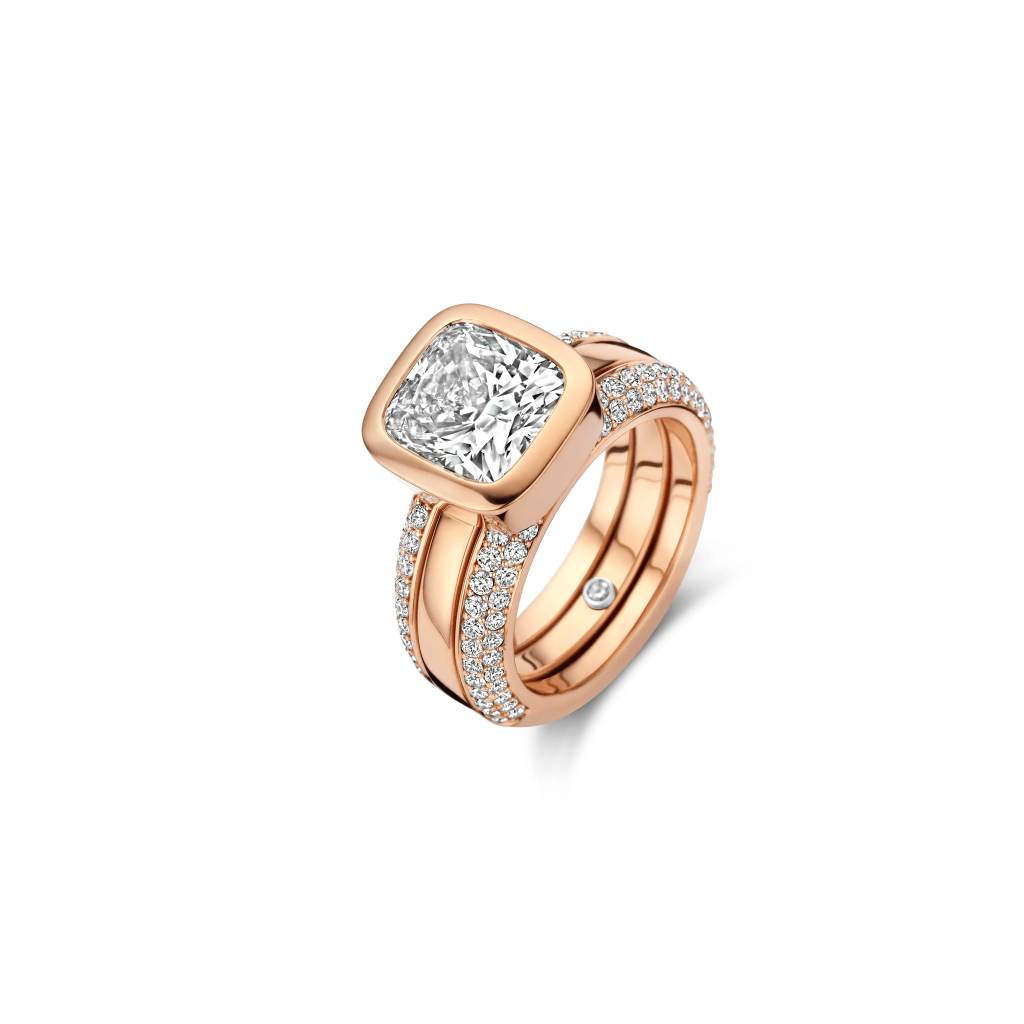 Schaap en Citroen Diamonds ring roodgoud met diamant - #6 Schaap en Citroen Diamonds ring roodgoud met diamant - #6