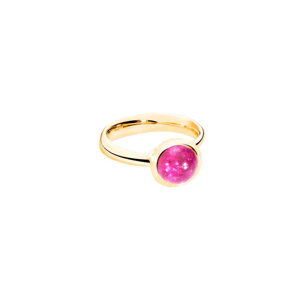 Tamara Comolli Bouton ring geelgoud met toermalijn - R-BOU-s-TuRo-yg - #2 Tamara Comolli Bouton ring geelgoud met toermalijn - R-BOU-s-TuRo-yg - #2