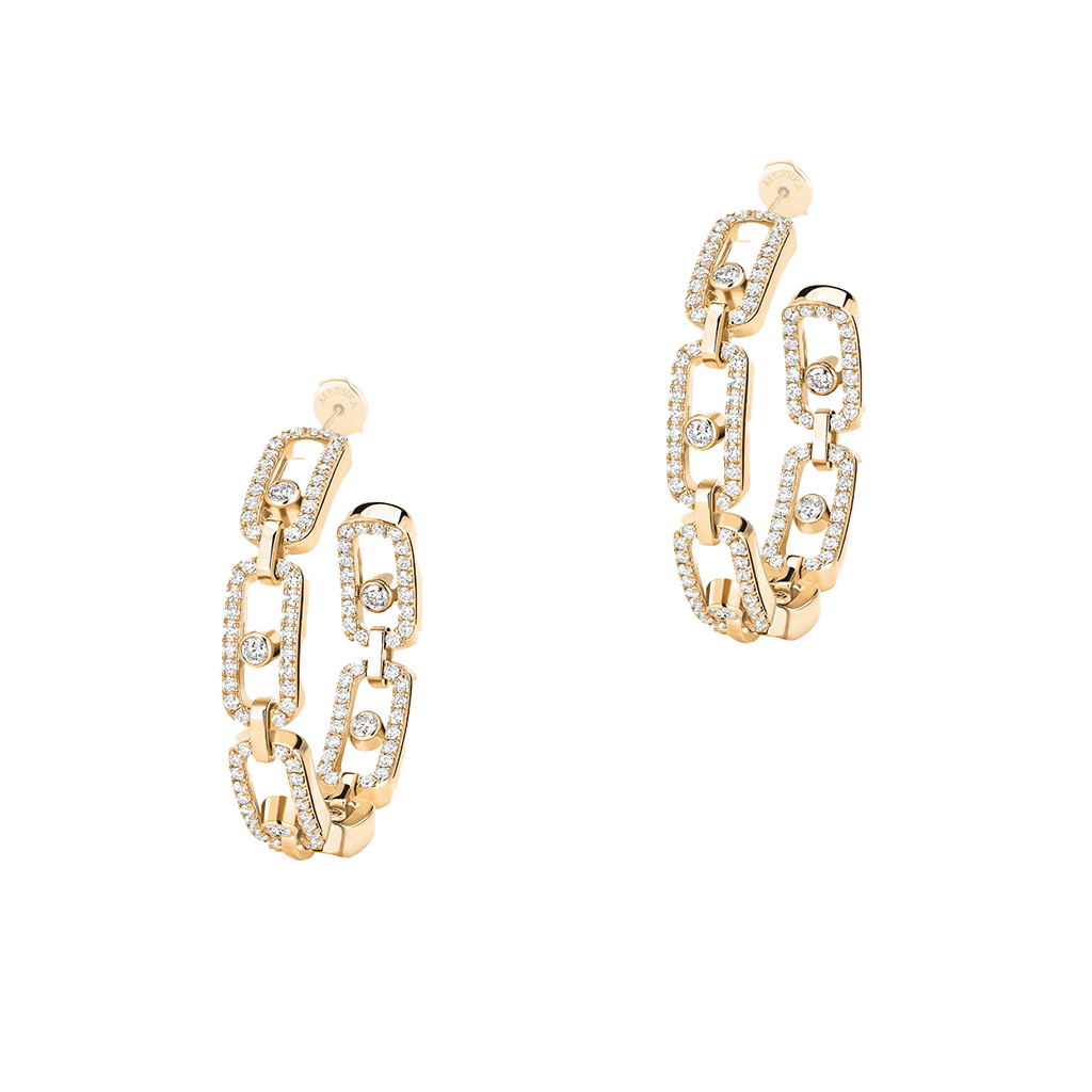 Messika Move Link oorsieraad geelgoud met diamant - 12716-YG - #1 Messika Move Link oorsieraad geelgoud met diamant - 12716-YG - #1
