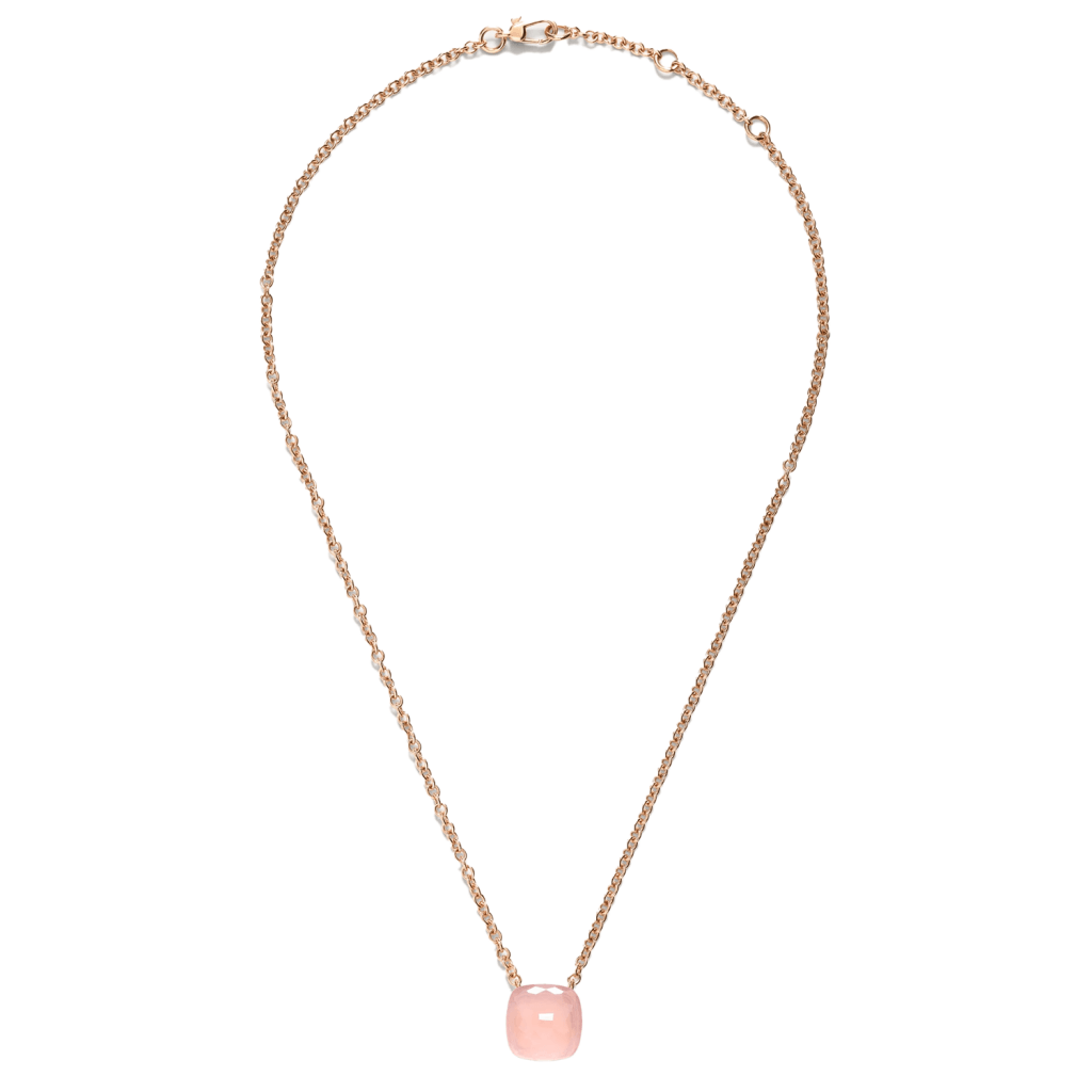 Pomellato Nudo collier roodgoud met chalcedoon - PCB6012 O6000 00CQR - #3 Pomellato Nudo collier roodgoud met chalcedoon - PCB6012 O6000 00CQR - #3
