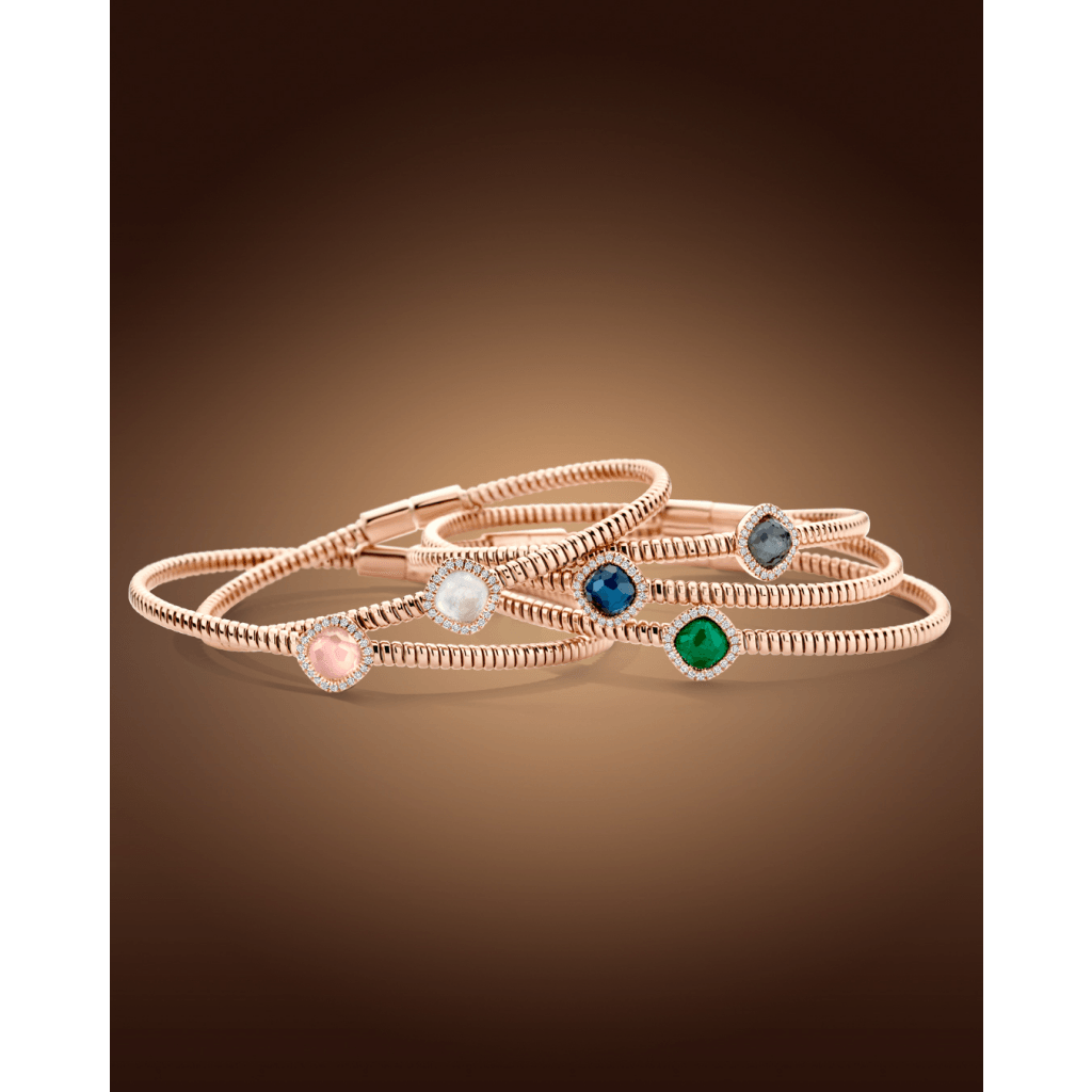 Tirisi Jewelry Milano Sweeties armband roodgoud met diamant - TB2208WQP - #3 Tirisi Jewelry Milano Sweeties armband roodgoud met diamant - TB2208WQP - #3