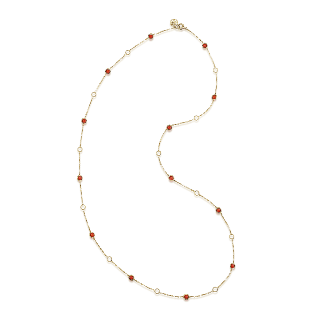 Chantecler Accessories collier geelgoud met koraal - 42996 - #3 Chantecler Accessories collier geelgoud met koraal - 42996 - #3