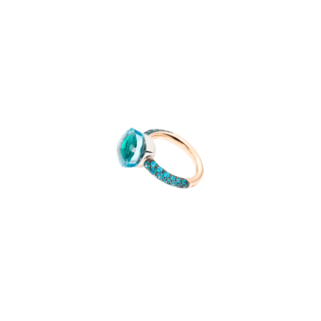 Pomellato Nudo Deep Blue ring roodgoud met agaat - PAB9040 O6000 TTPOY - #5 Pomellato Nudo Deep Blue ring roodgoud met agaat - PAB9040 O6000 TTPOY - #5