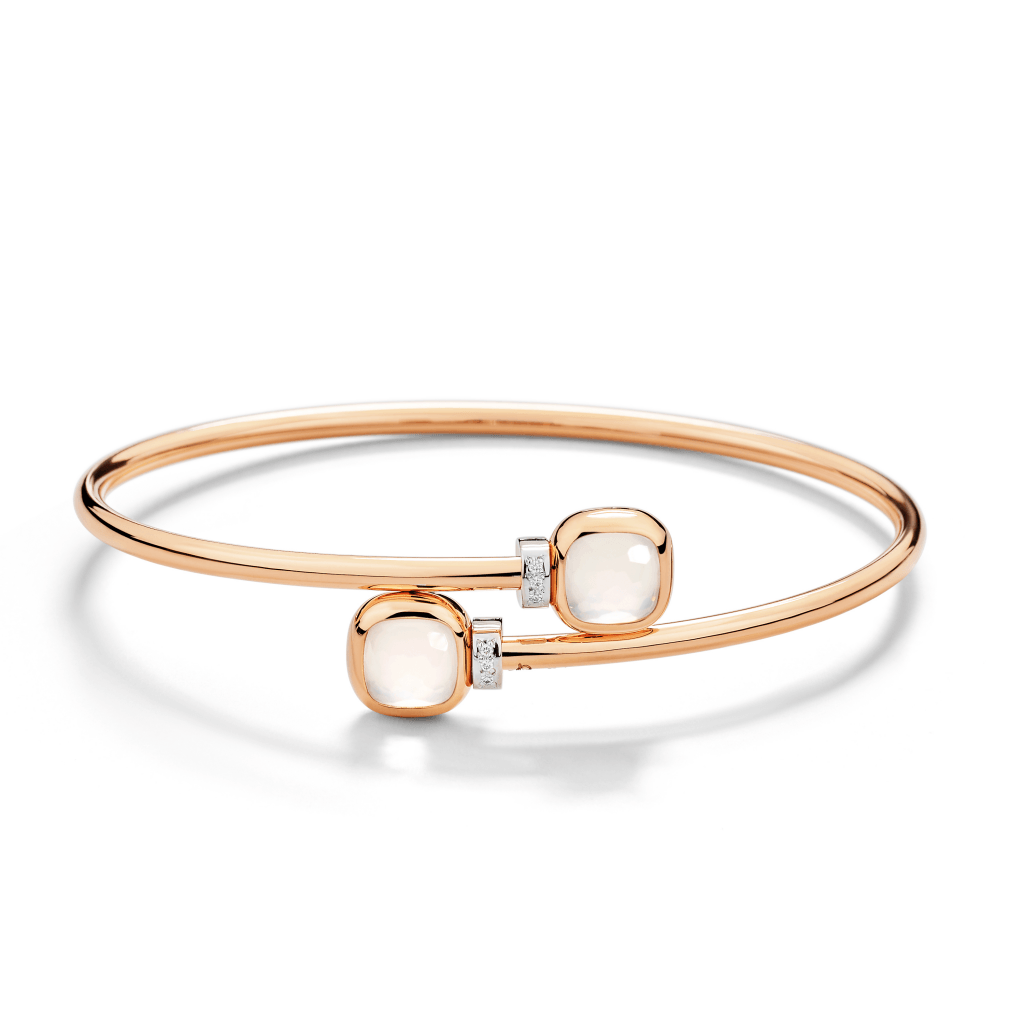 Pomellato Nudo Mini armband roodgoud met diamant - PBC5020 O6WHR DBQLT - #4 Pomellato Nudo Mini armband roodgoud met diamant - PBC5020 O6WHR DBQLT - #4